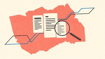 Illustration du rapport IA Search Console : trois pages anonymisées et deux courbes distinctes, impressions IA et clics Web.